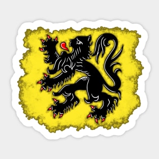 The Black Lion of Flanders, Flemish Nationalism Sticker